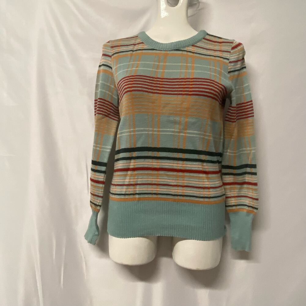 Melange Sweater Pull over Stripe Vintage Small Medium?